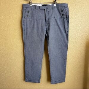 Givenchy Checkered Chinos with Star Accents